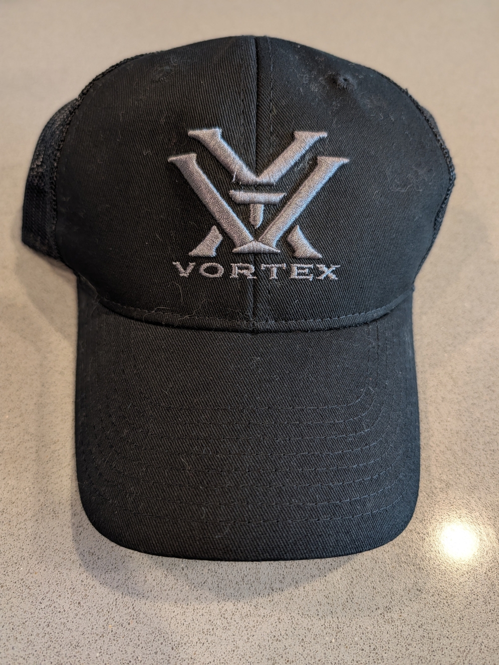 Vortex Black Embroidered Logo Baseball Cap